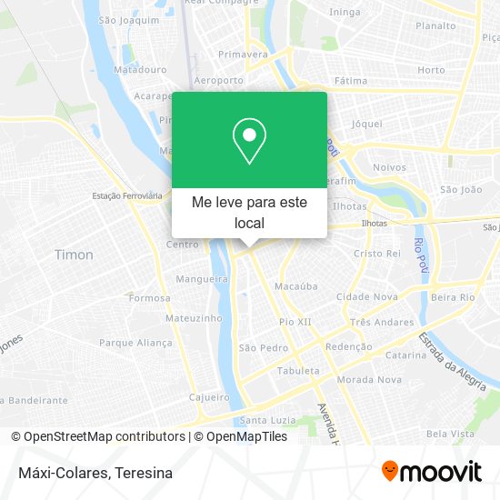 Máxi-Colares mapa