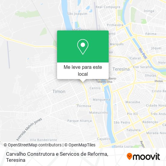 Carvalho Construtora e Servicos de Reforma mapa
