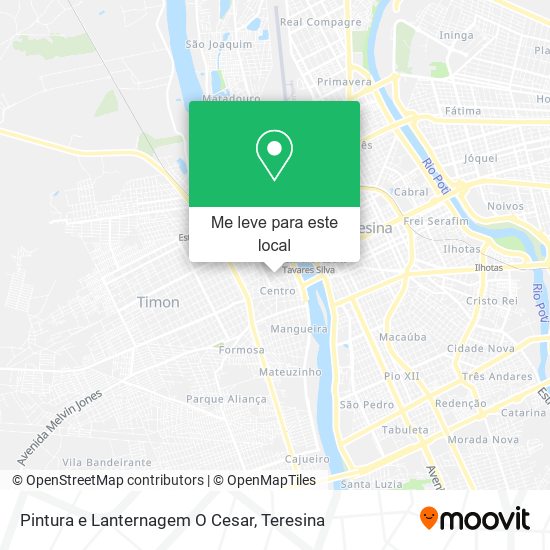 Pintura e Lanternagem O Cesar mapa