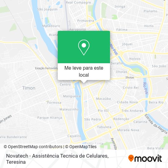 Novatech - Assistência Tecnica de Celulares mapa