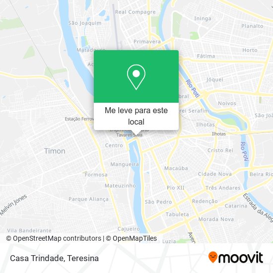 Casa Trindade mapa
