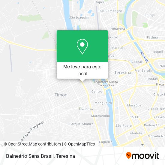 Balneário Sena Brasil mapa