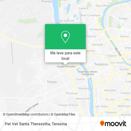 Pet Vet Santa Theresinha mapa