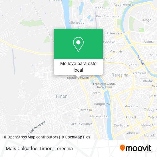 Mais Calçados Timon mapa