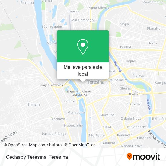 Cedaspy Teresina mapa
