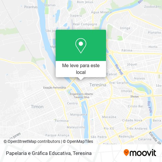 Papelaria e Gráfica Educativa mapa