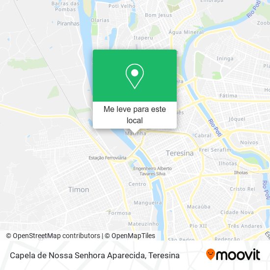 Capela de Nossa Senhora Aparecida mapa