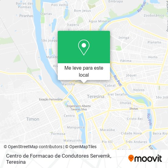 Centro de Formacao de Condutores Servemk mapa