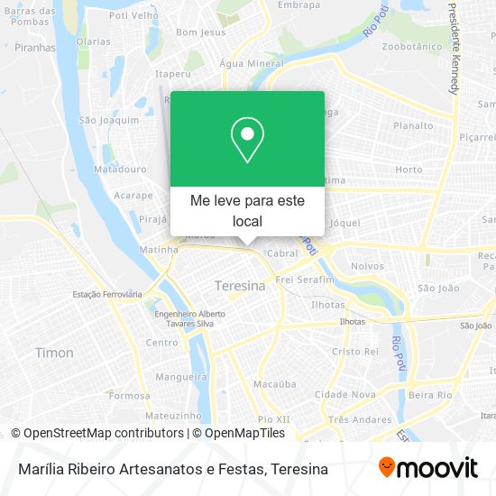 Marília Ribeiro Artesanatos e Festas mapa