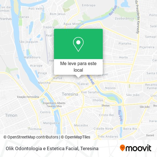 Olik Odontologia e Estetica Facial mapa