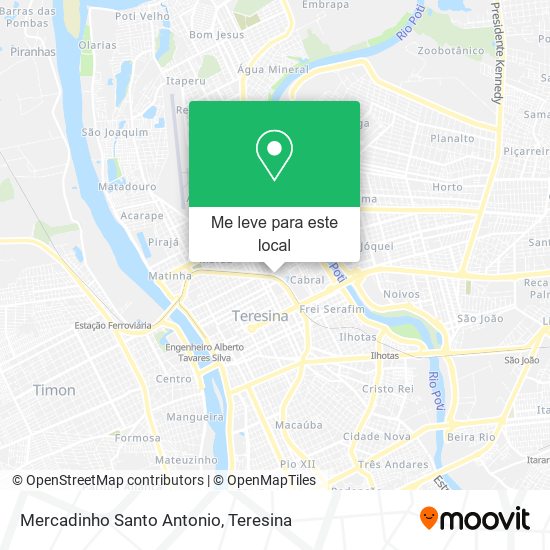 Mercadinho Santo Antonio mapa
