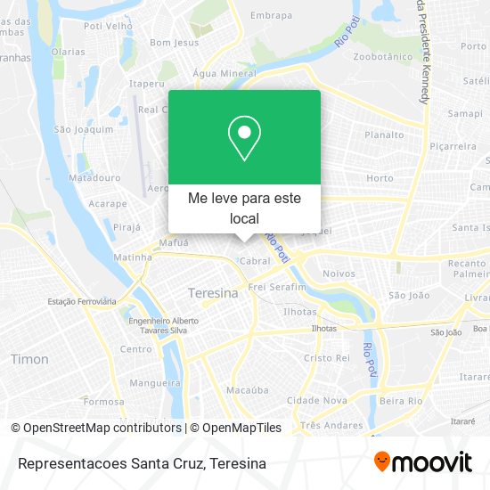 Representacoes Santa Cruz mapa