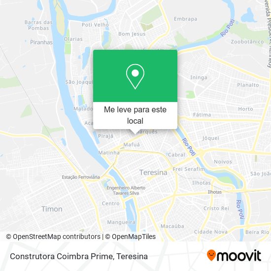 Construtora Coimbra Prime mapa