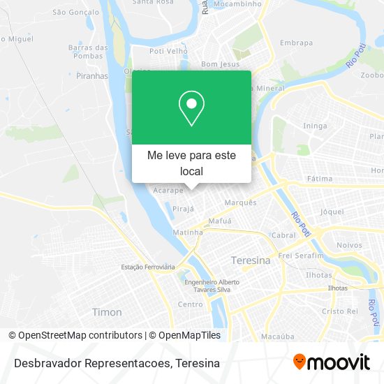 Desbravador Representacoes mapa
