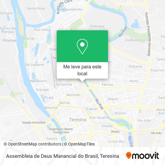 Assembleia de Deus Manancial do Brasil mapa