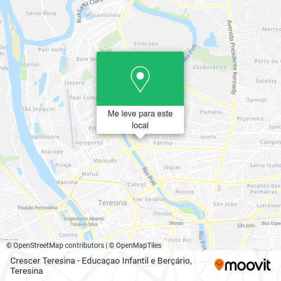 Crescer Teresina - Educaçao Infantil e Berçário mapa