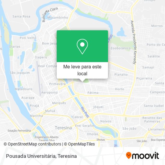 Pousada Universitária mapa