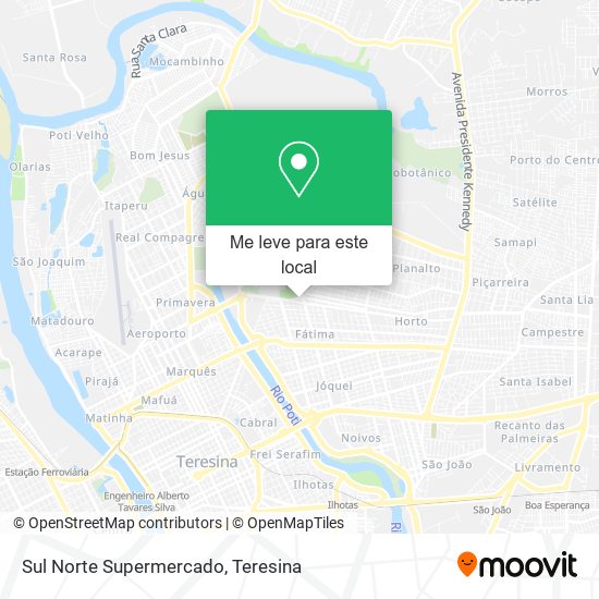 Sul Norte Supermercado mapa