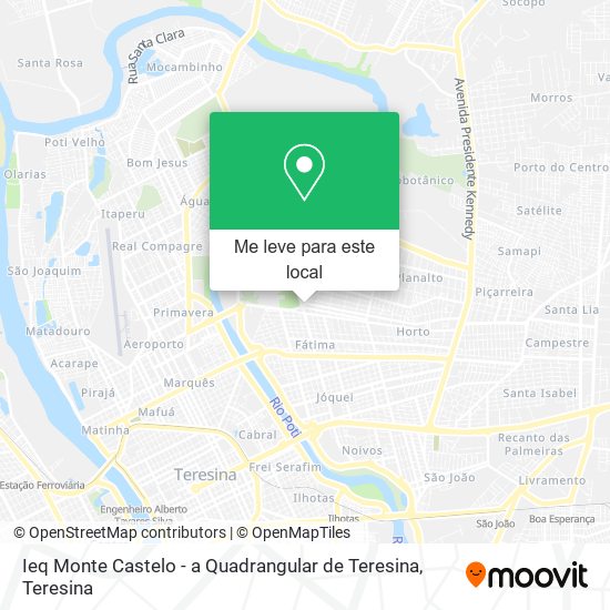 Ieq Monte Castelo - a Quadrangular de Teresina mapa