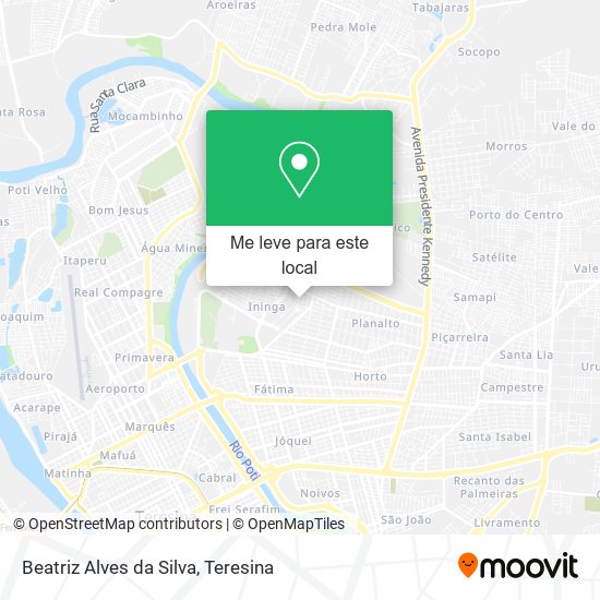 Beatriz Alves da Silva mapa