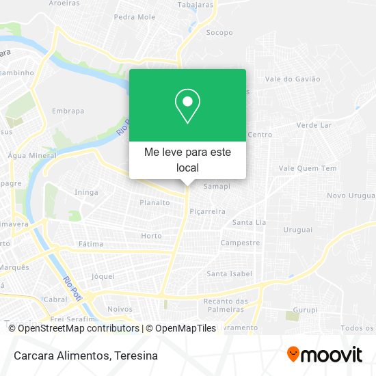 Carcara Alimentos mapa