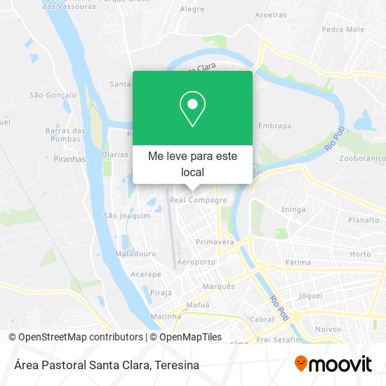 Área Pastoral Santa Clara mapa