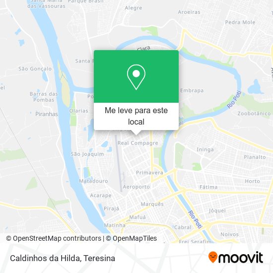 Caldinhos da Hilda mapa