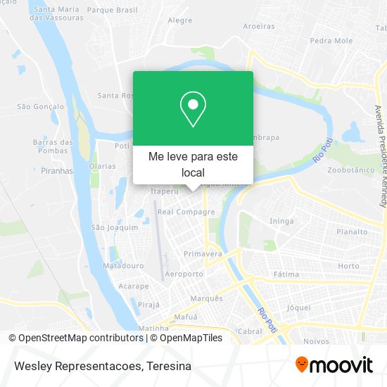Wesley Representacoes mapa