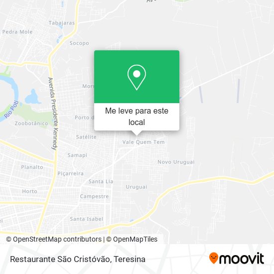 Restaurante São Cristóvão mapa
