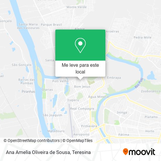 Ana Amelia Oliveira de Sousa mapa