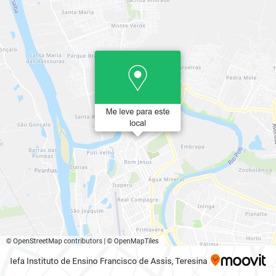 Iefa Instituto de Ensino Francisco de Assis mapa