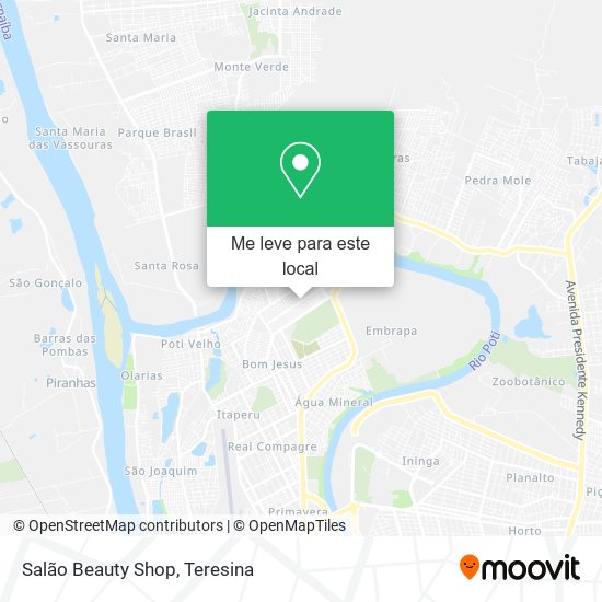 Salão Beauty Shop mapa