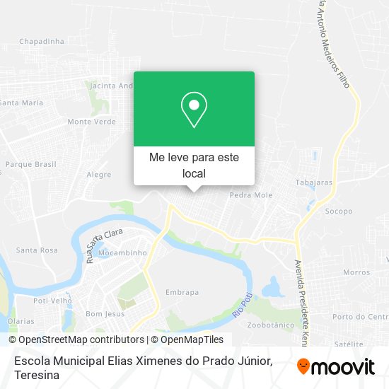 Escola Municipal Elias Ximenes do Prado Júnior mapa