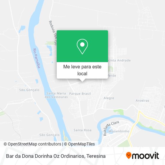 Bar da Dona Dorinha Oz Ordinarios mapa
