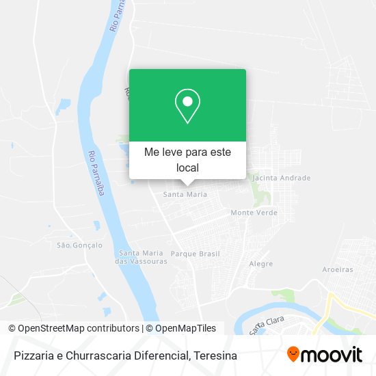 Pizzaria e Churrascaria Diferencial mapa