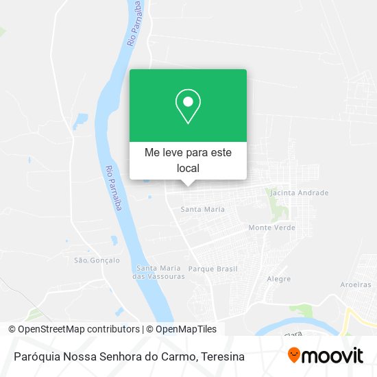 Paróquia Nossa Senhora do Carmo mapa