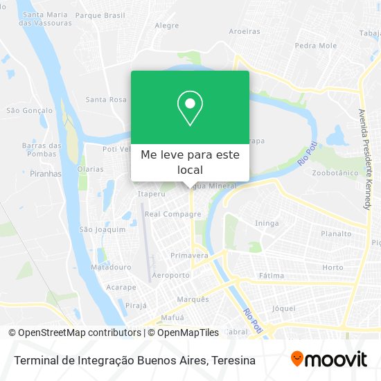 Terminal de Integração Buenos Aires mapa