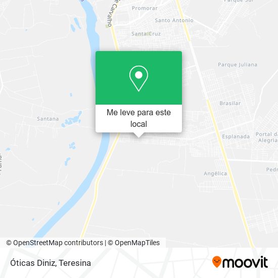 Óticas Diniz mapa