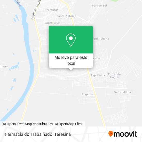 Farmácia do Trabalhado mapa