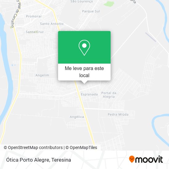 Ótica Porto Alegre mapa