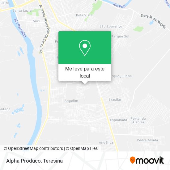 Alpha Produco mapa