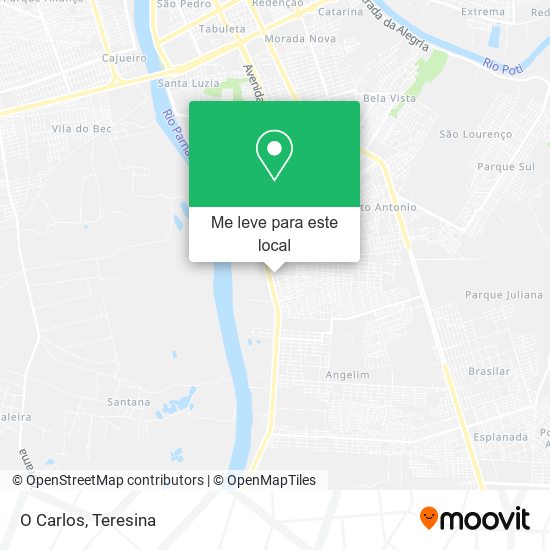 O Carlos mapa
