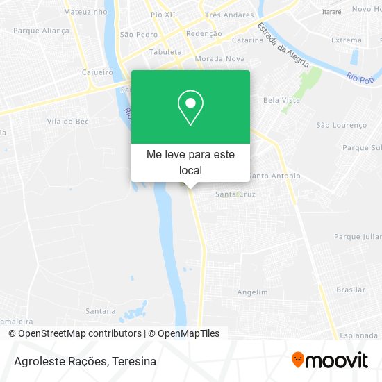 Agroleste Rações mapa