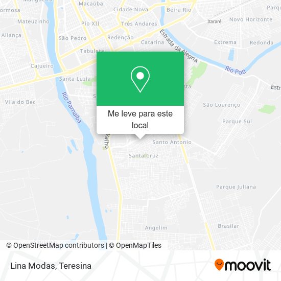 Lina Modas mapa