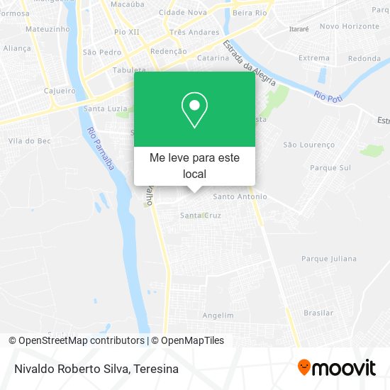 Nivaldo Roberto Silva mapa