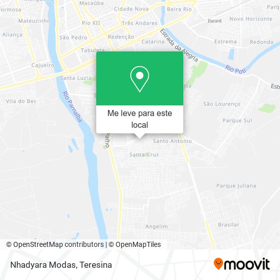 Nhadyara Modas mapa