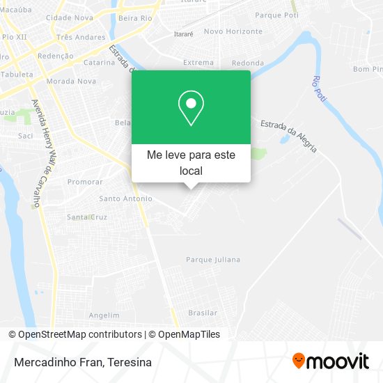 Mercadinho Fran mapa