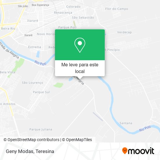 Geny Modas mapa
