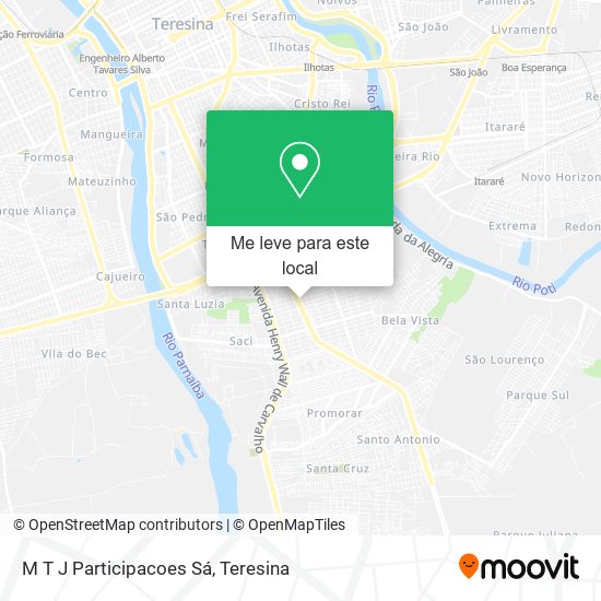 M T J Participacoes Sá mapa