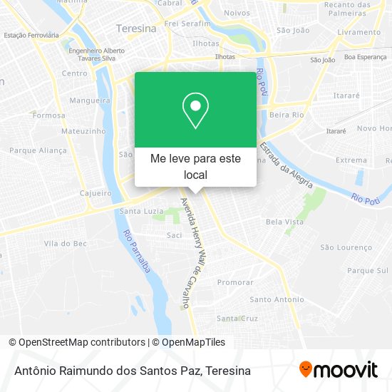 Antônio Raimundo dos Santos Paz mapa